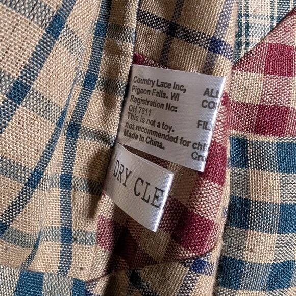 Vtg 1990s Country Lace Red Chenille Heart Applique Open Front Cardigan Sz XL - Picture 4 of 5